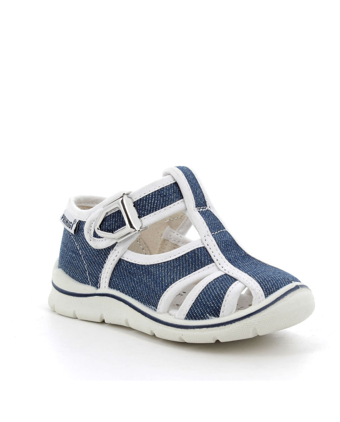 SANDALO PRIMI PASSI PRIMIGI BAMBINO SKATE TELA JEANS 1851333