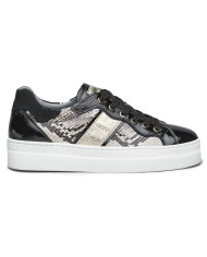 SNEAKERS NEROGIARDINI DONNA NERO ROCK SAND PLATINO I013232D/100
