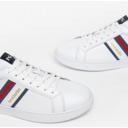 SNEAKERS NEROGIARDINI UOMO OAKLAND BIANCO SAUVAGE BLU EVA ACUTO BIANCO E302850U/707