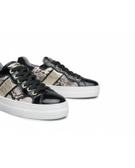 SNEAKERS NEROGIARDINI DONNA NERO ROCK SAND PLATINO I013232D/100