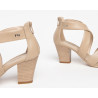 SANDALI CON TACCO NEROGIARDINI DONNA TAMIGI SABBIA GOMMA VIENNA E307510D/410