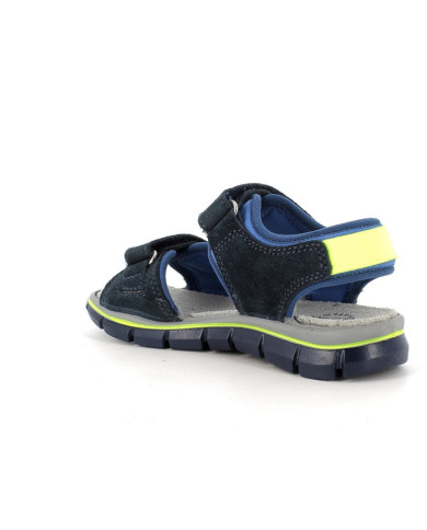 SANDALO PRIMIGI BAMBINO SCAMOSC/T.GIADA/NAVY TG:33 7398022/B