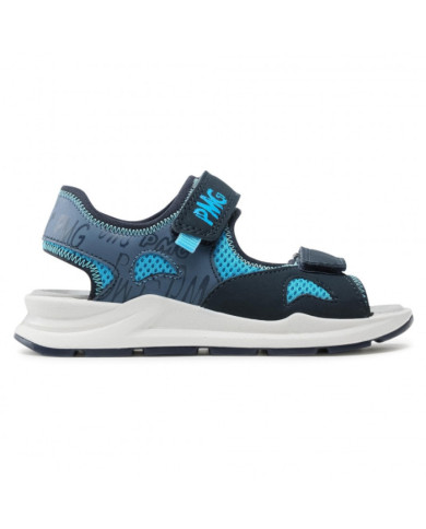 SANDALO PRIMIGI BAMBINO TSI.NABUK/RETE/BLU-AV TG:34-35 7399011/B
