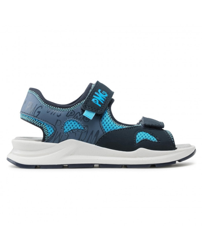 SANDALO PRIMIGI BAMBINO TSI.NABUK/RETE/BLU-AV TG:34-35 7399011/B