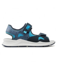 SANDALO PRIMIGI BAMBINO TSI.NABUK/RETE/BLU-AV TG:34-35 7399011/B
