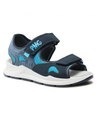 SANDALO PRIMIGI BAMBINO TSI.NABUK/RETE/BLU-AV TG:34-35 7399011/B