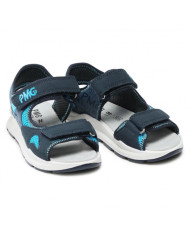SANDALO PRIMIGI BAMBINO TSI.NABUK/RETE/BLU-AV TG:34-35 7399011/B