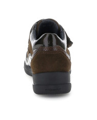 SNEAKERS AURORA 26 VELOUR/S. PATENT FERN BROWN VELOUR/SYNTHETIC PATENT LEATHE  