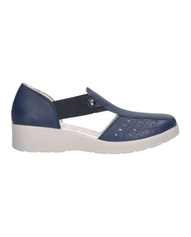 MOCASSINO FIORE BOT.OMEGA BLU 7755544