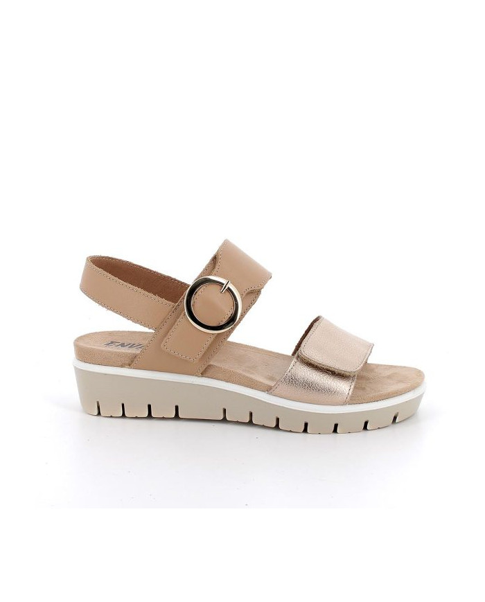 SANDALO CON ZEPPA ENVAL SOFT DONNA FIO.BO.OME/NAPP CHAMPAGNE/BISCOTTO 1286522
