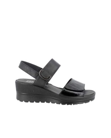 SANDALO CON ZEPPA ENVAL SOFT DONNA NAPLAK/NAPPA NERO 1283600