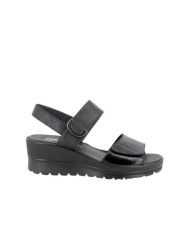 SANDALO CON ZEPPA ENVAL SOFT DONNA NAPLAK/NAPPA NERO 1283600