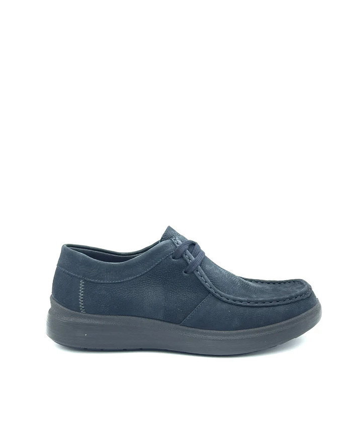 MOCASSINO ENVAL SOFT UOMO NABUK GUM BLU SCURO 6717022