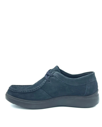 MOCASSINO ENVAL SOFT UOMO NABUK GUM BLU SCURO 6717022