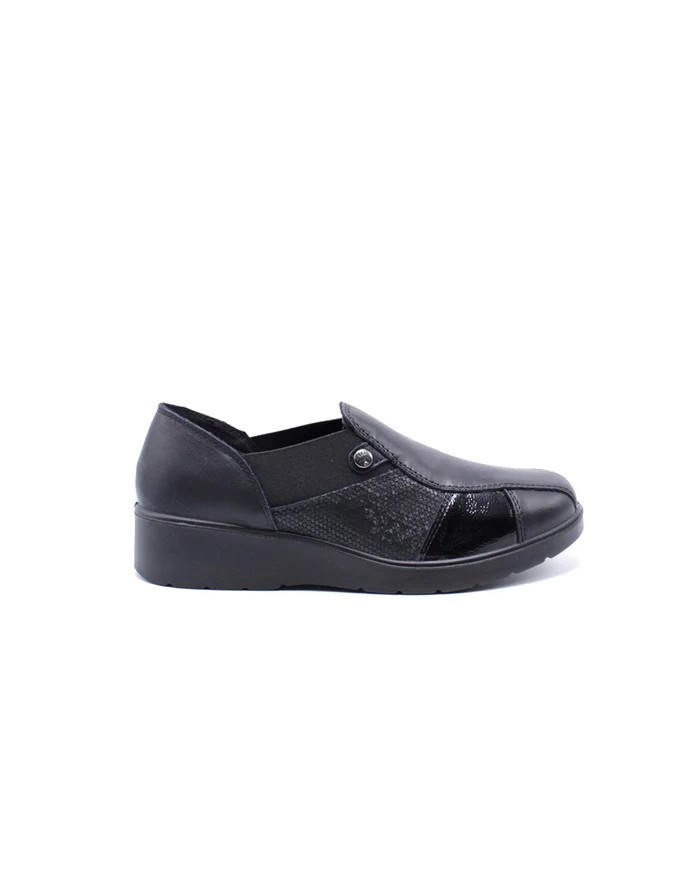 MOCASSINO ENVAL SOFT DONNA  NAPPA S/SCA.MAX NERO 6762000