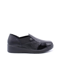 MOCASSINO ENVAL SOFT DONNA  NAPPA S/SCA.MAX NERO 6762000