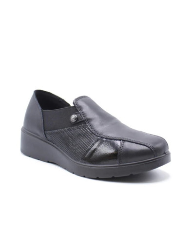 MOCASSINO ENVAL SOFT DONNA  NAPPA S/SCA.MAX NERO 6762000