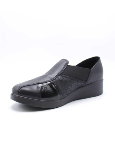 MOCASSINO ENVAL SOFT DONNA  NAPPA S/SCA.MAX NERO 6762000