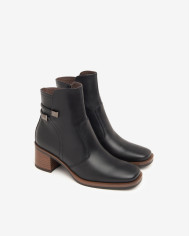 TRONCHETTI NEROGIARDINI DONNA GUANTO NERO TR CANBERRA T.MORO TACCO 5CM I411303D/100