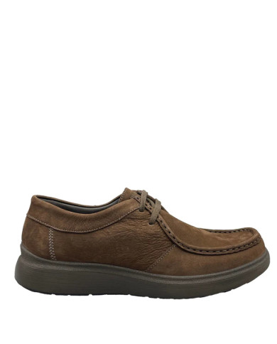 MOCASSINO ENVAL SOFT UOMO NABUK GUM CAFFE' 6717011