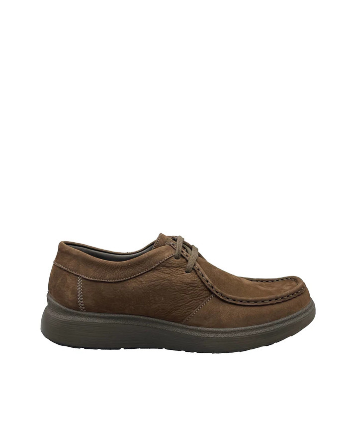 MOCASSINO ENVAL SOFT UOMO NABUK GUM CAFFE' 6717011
