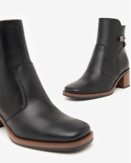 TRONCHETTI NEROGIARDINI DONNA GUANTO NERO TR CANBERRA T.MORO TACCO 5CM I411303D/100