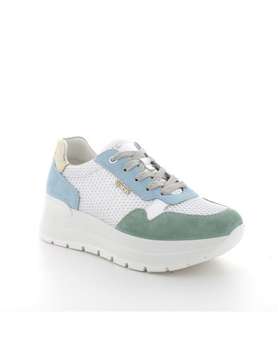 SNEAKERS CON ZEPPA IGI&CO DONNA SCAM/RETE OPOSS MENTA/CERULEO 7661811