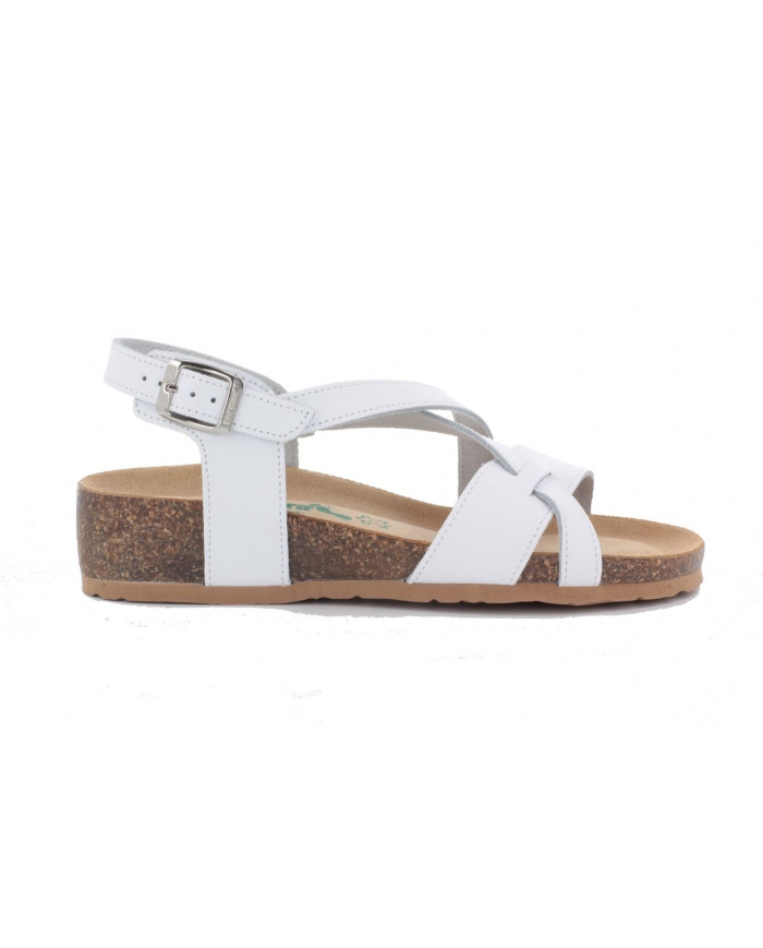 SANDALO BIONATURA 12 A 826 IMB BYCAST BIANCO 12A826-IM-BYCBIAA