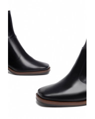 TRONCHETTI NEROGIARDINI DONNA IN PELLE NERO 5CM I308183D/100