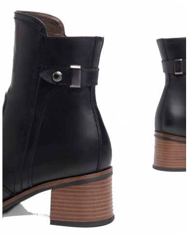 TRONCHETTI NEROGIARDINI DONNA IN PELLE NERO 5CM I308183D/100