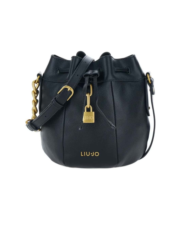 BORSA LIU JO DONNA  ECS S BUCKET NERO 21X13X15CM AA5070 E0033 22222