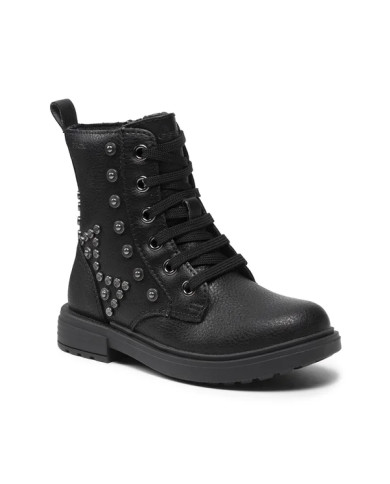 STIVALETTO GEOX BAMBINA J ECLAIR G. O- TUMB.SYNT.LEA ANFIBIETTO BIMBA CON BORCHIETTE TG:28-29 J169QO 000BU C9999/B