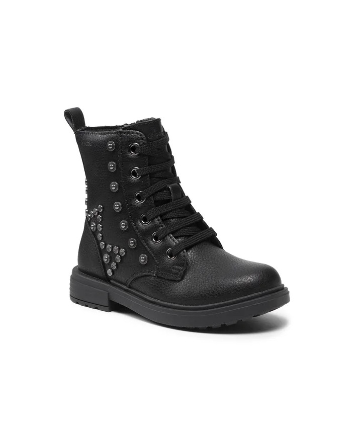 STIVALETTO GEOX BAMBINA J ECLAIR G. O- TUMB.SYNT.LEA ANFIBIETTO BIMBA CON BORCHIETTE TG:28-29 J169QO 000BU C9999/B