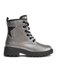 STIVALETTI GEOX BAMBINA J CASEY G. G - SINT.PERL. DK SILVER/BLACK J9420G 000NF C1363/A