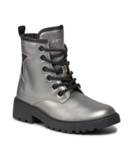 STIVALETTI GEOX BAMBINA J CASEY G. G - SINT.PERL. DK SILVER/BLACK J9420G 000NF C1363/A