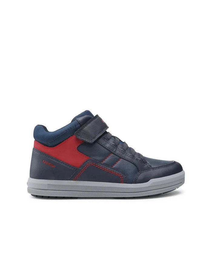 SNEAKERS ALTA GEOX BAMBINO ARZACH B.A-GBK+TEXT NAVY/RED TG:29-31 J044AA 05411 C0735/B