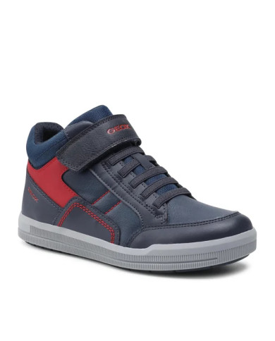 SNEAKERS ALTA GEOX BAMBINO ARZACH B.A-GBK+TEXT NAVY/RED TG:29-31 J044AA 05411 C0735/B