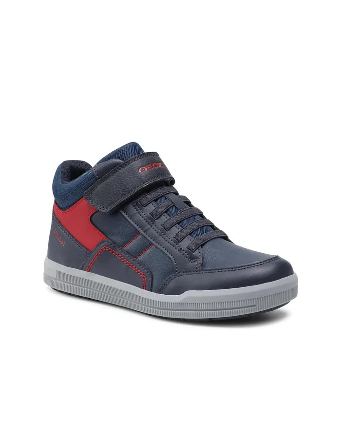 SNEAKERS ALTA GEOX BAMBINO ARZACH B.A-GBK+TEXT NAVY/RED TG:29-31 J044AA 05411 C0735/B