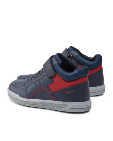 SNEAKERS ALTA GEOX BAMBINO ARZACH B.A-GBK+TEXT NAVY/RED TG:29-31 J044AA 05411 C0735/B