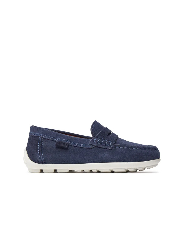 MOCASSINI GEOX BAMBINO J NEW FAST B. A - SCAM.  NAVY/WHITE J826CA 00022 C4211/B 