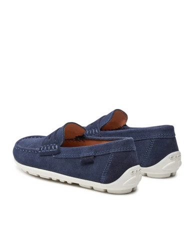 MOCASSINI GEOX BAMBINO J NEW FAST B. A - SCAM.  NAVY/WHITE J826CA 00022 C4211/B 