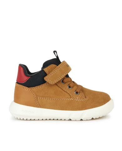 SNEAKERS GEOX BAMBINO PRIMI PASSI B HYROO A - SCAM.+GBK CER. CURRY/BLACK TG:24-27 B365DA 022ME C2306/B