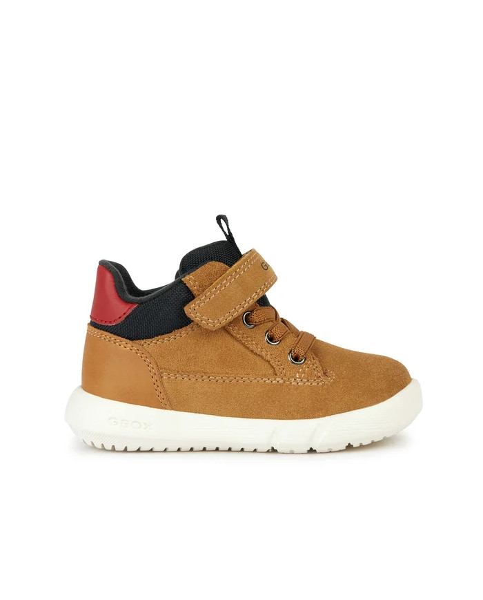 SNEAKERS GEOX BAMBINO PRIMI PASSI B HYROO A - SCAM.+GBK CER. CURRY/BLACK TG:24-27 B365DA 022ME C2306/B