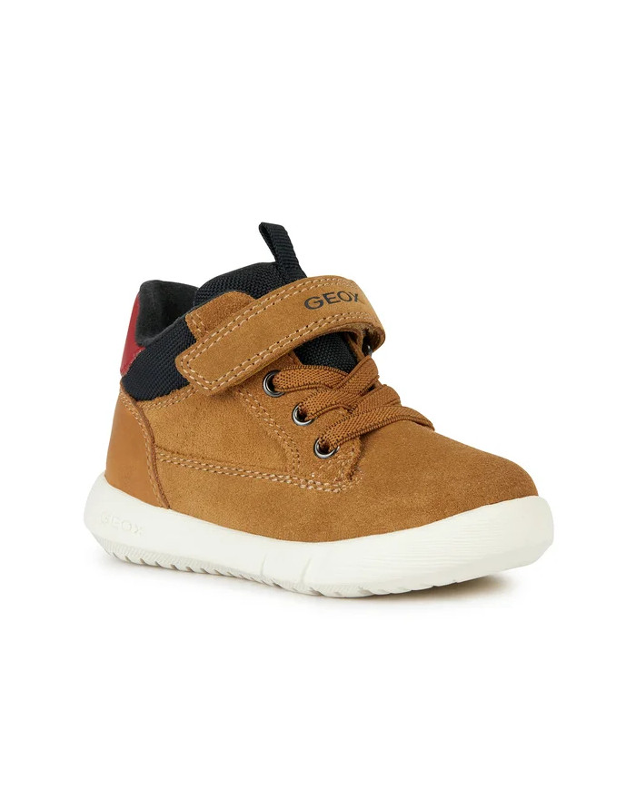 SNEAKERS GEOX BAMBINO PRIMI PASSI B HYROO A - SCAM.+GBK CER. CURRY/BLACK TG:24-27 B365DA 022ME C2306/B