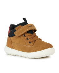 SNEAKERS GEOX BAMBINO PRIMI PASSI B HYROO A - SCAM.+GBK CER. CURRY/BLACK TG:24-27 B365DA 022ME C2306/B