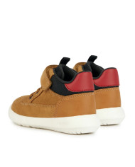 SNEAKERS GEOX BAMBINO PRIMI PASSI B HYROO A - SCAM.+GBK CER. CURRY/BLACK TG:24-27 B365DA 022ME C2306/B
