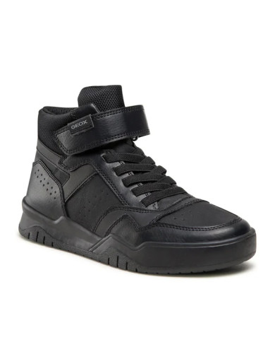 SNEAKERS ALTA GEOX BAMBINO PERTH B.E-TUMB.GBK+NYLON BLACK J267RE 0FEFU C9999