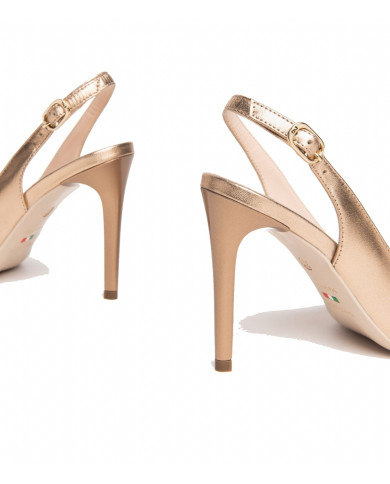 DECOLLETE' NEROGIARDINI DONNA LAMINATO TPU BREIA MISSI NATURALE E307041DE/434