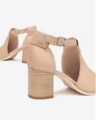 TRONCHETTI NEROGIARDINI DONNALUCKY CHAMPAGNE LUCKY CHAMPAGNE TR GROTTE NATURALE 9 TACCO 7 CM E512690D/439