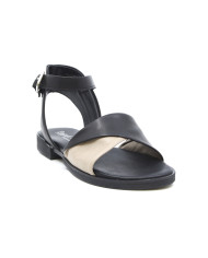 SANDALO BASSO RAQUEL PEREZ NAPA NEGRO BEIGE PISO DUQUESA ADRIATICHE 17576